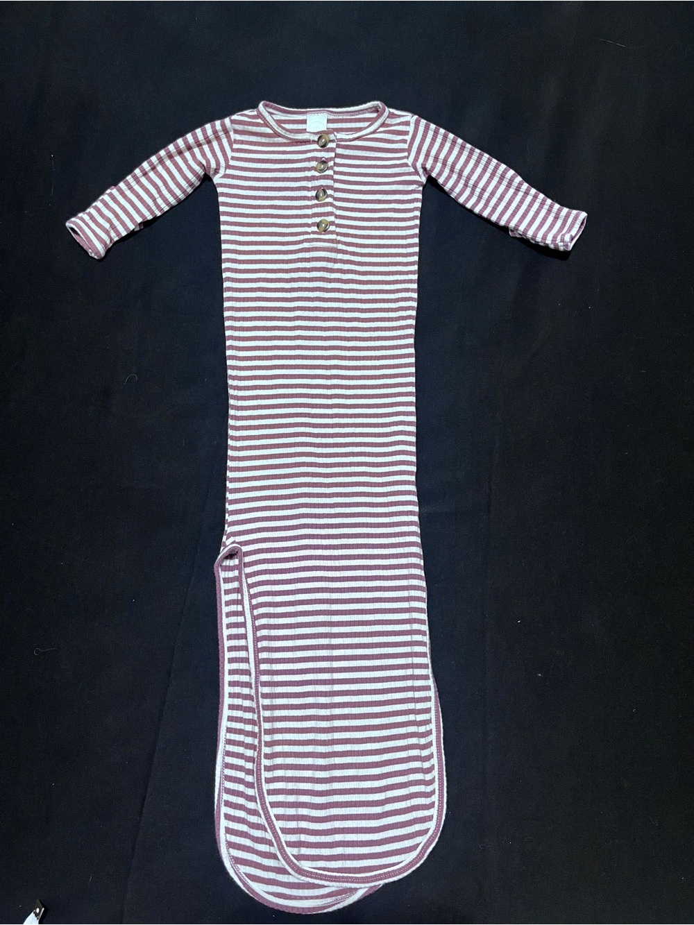 Lou Lou & Company Striped knotted gown Size Newborn
